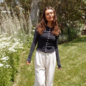 CJLA Wren Navy Button-Up Shirt